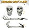 Halloween Skeleton Decorations- Skeleton Stakes with Crow for Outdoor Decoration, Scary Groundbreakers for Halloween Yard Lawn Decoration, Halloween Skull Decoration for Graveyard Decor